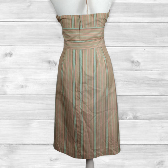 TOMMY Bahama Silk Tie Neck Dress 2 Women's Multicolored Lined Zip Back Size 2 - Picture 6 of 8